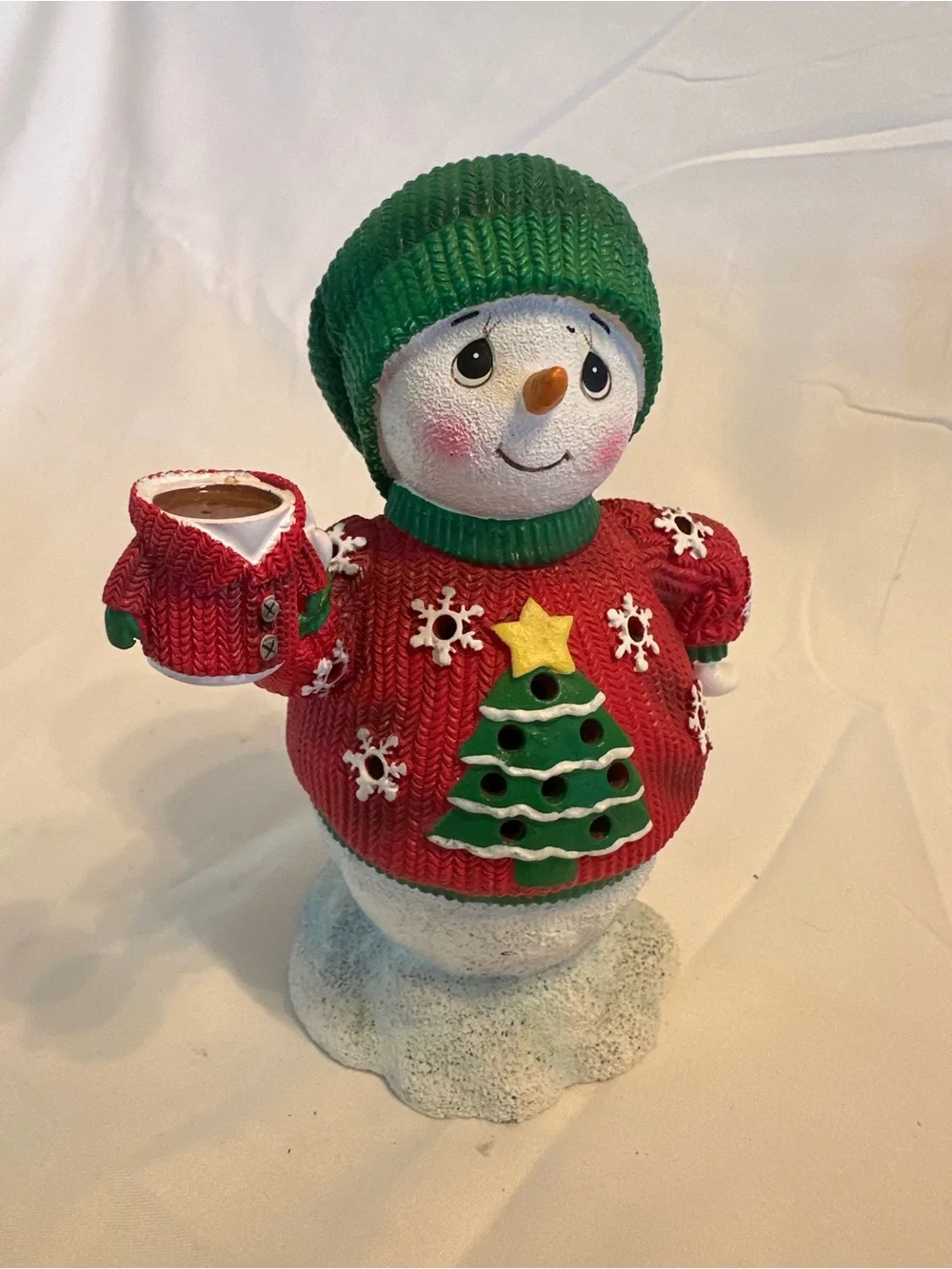 Light Up Christmas Snowman Figurine Holiday Decor